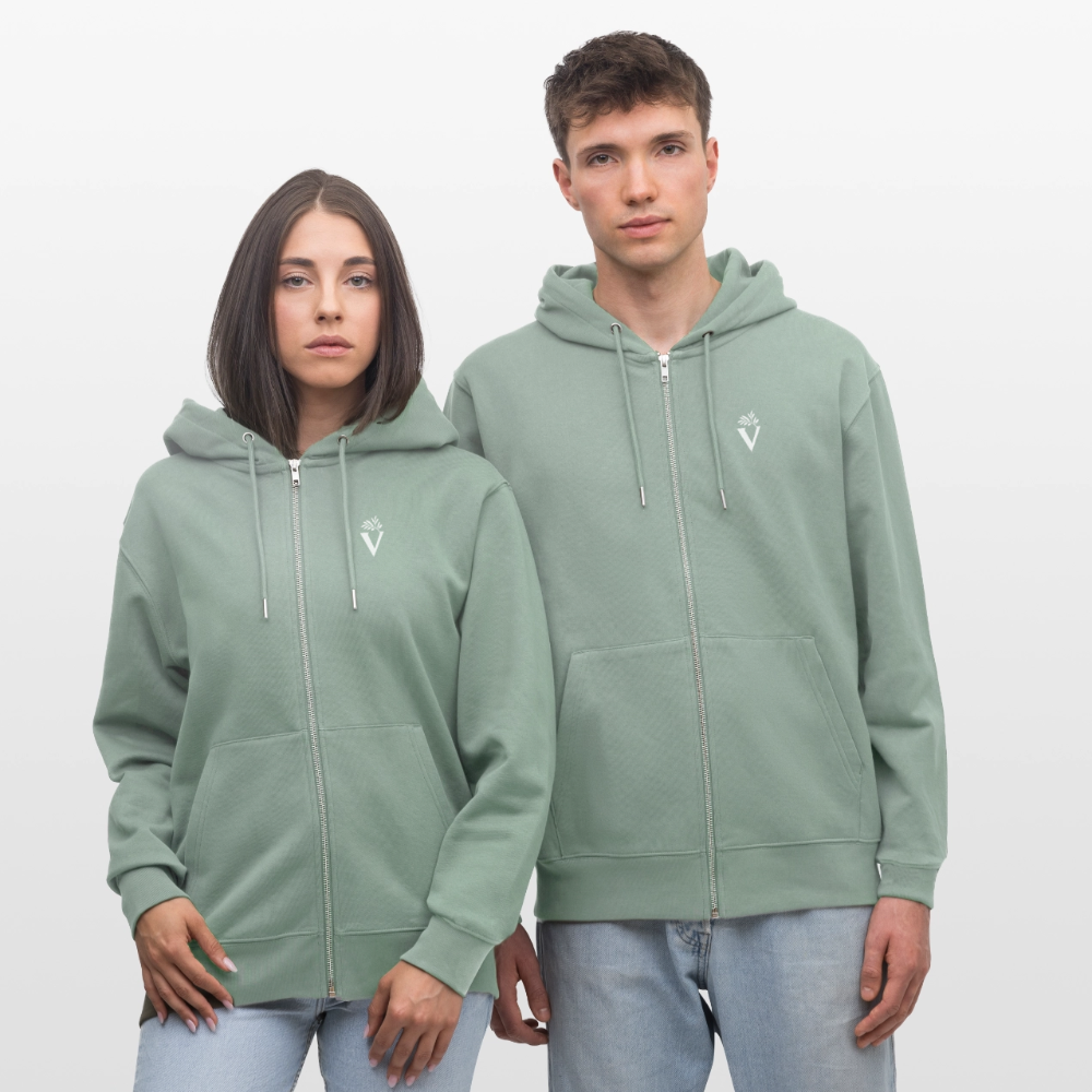 Veste à capuche bio CULTIVATOR Stanley/Stella Unisexe - vert de gris clair